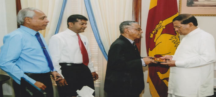 The Book “සමූපකාර නීතියට අදාල නඩු තීන්දු” Presented to HE the President